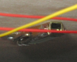 Detailaufnahme der Klammern
