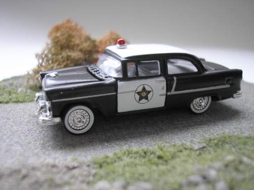 Metal Classic Work Chevrolet 1955 Polizeiwagen / Police Car