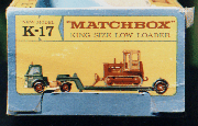 Matchbox K17 A Seitenansicht der Verpackung / Side of the box