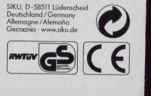 GS, CE und / and Grüner Punkt 